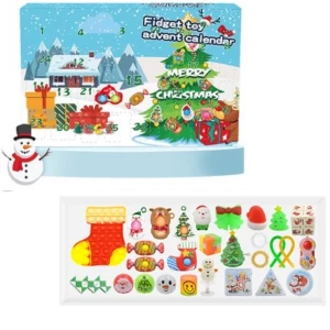 Calendar advent cu jucării populare