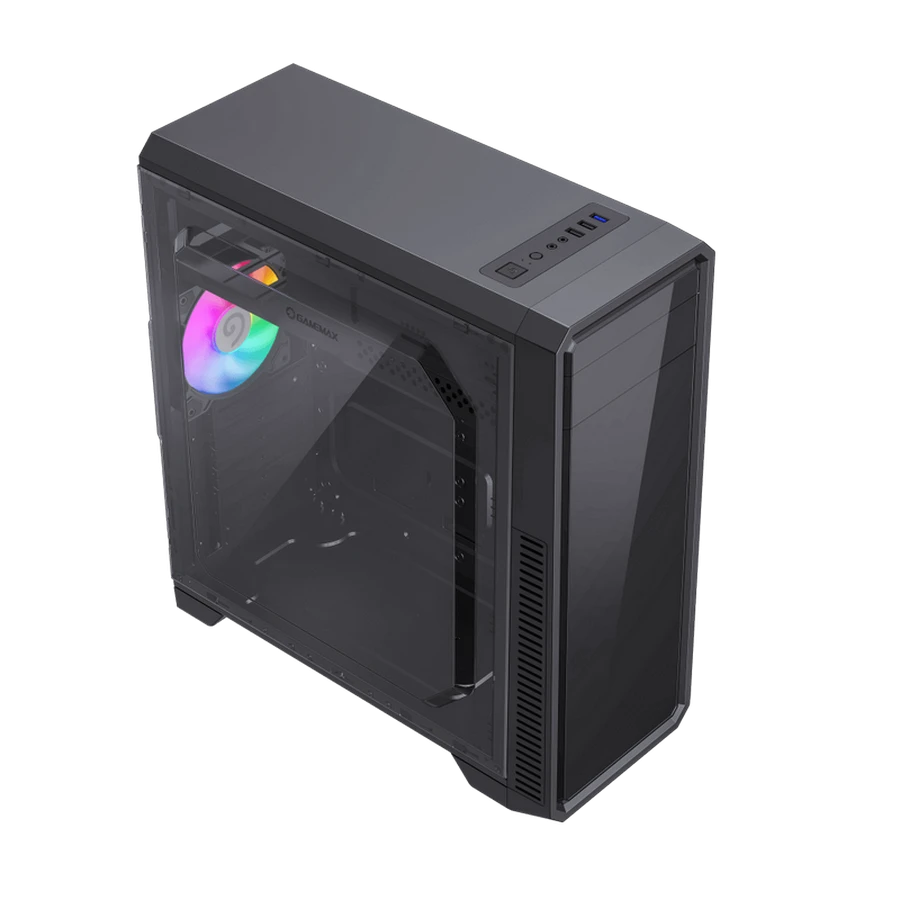 Carcasă pc gamemax g561e-bk, midi-tower, fără psu, negru 6