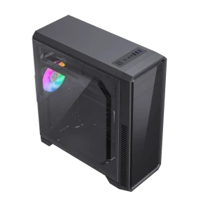 Carcasă pc gamemax g561e-bk, midi-tower, fără psu, negru Thumbnail 6