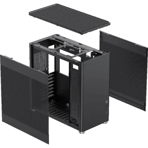 Carcasă pc gamemax meshbox, desktop, fără psu, negru Thumbnail 8