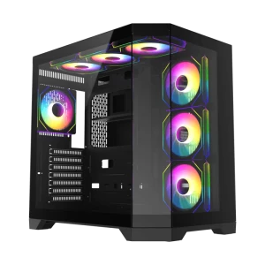Carcasă PC Gamemax HYPE-A, Midi-Tower, Fără PSU, Negru