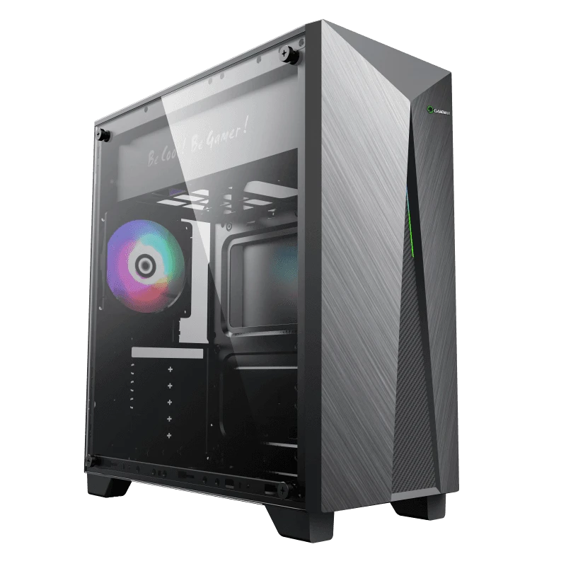 Компьютерный корпус gamemax nova n6, midi-tower, без блока питания, чёрный 3