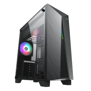 Carcasă pc gamemax nova n6, midi-tower, fără psu, negru