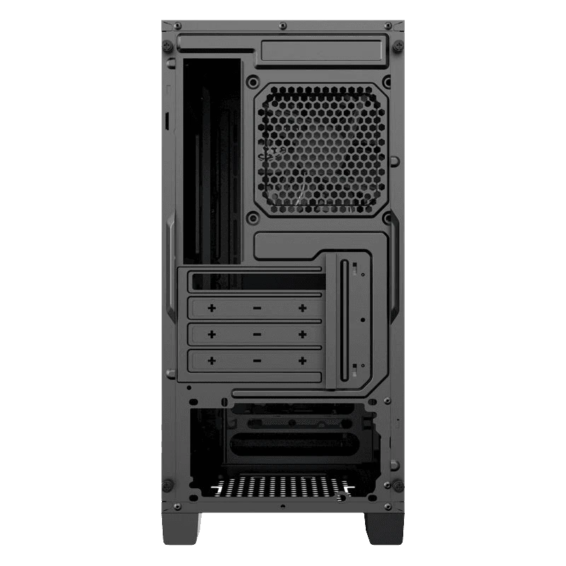 Carcasă pc gamemax silent hill, midi-tower, fără psu, negru 4