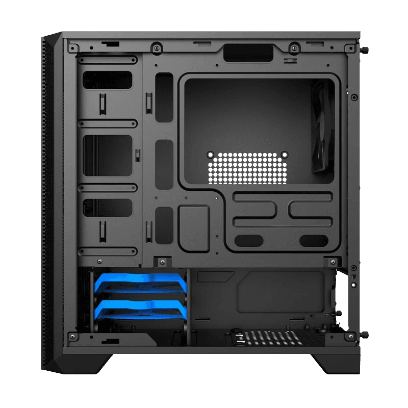Carcasă pc gamemax silent hill, midi-tower, fără psu, negru 8