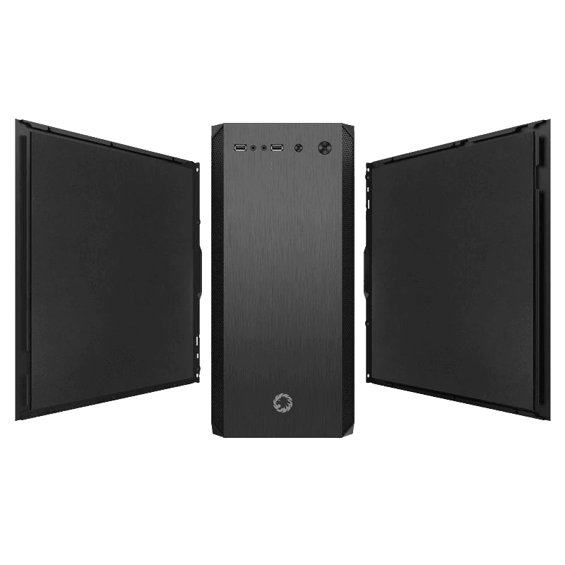 Carcasă pc gamemax silent hill, midi-tower, fără psu, negru 5