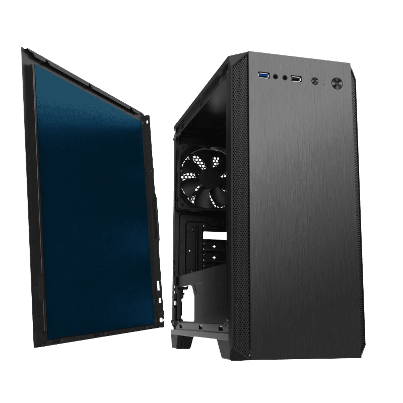 Carcasă pc gamemax silent hill, midi-tower, fără psu, negru 10