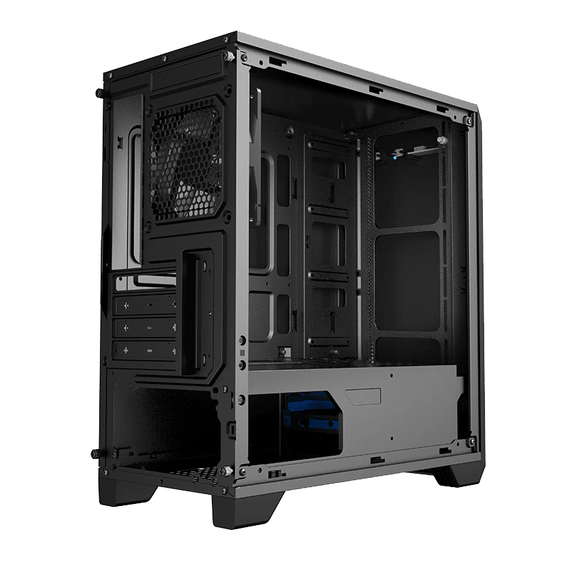 Carcasă pc gamemax silent hill, midi-tower, fără psu, negru 13