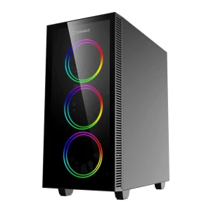 Компьютерный корпус Gamemax Draco XD, Midi-Tower, Без блока питания, Чёрный