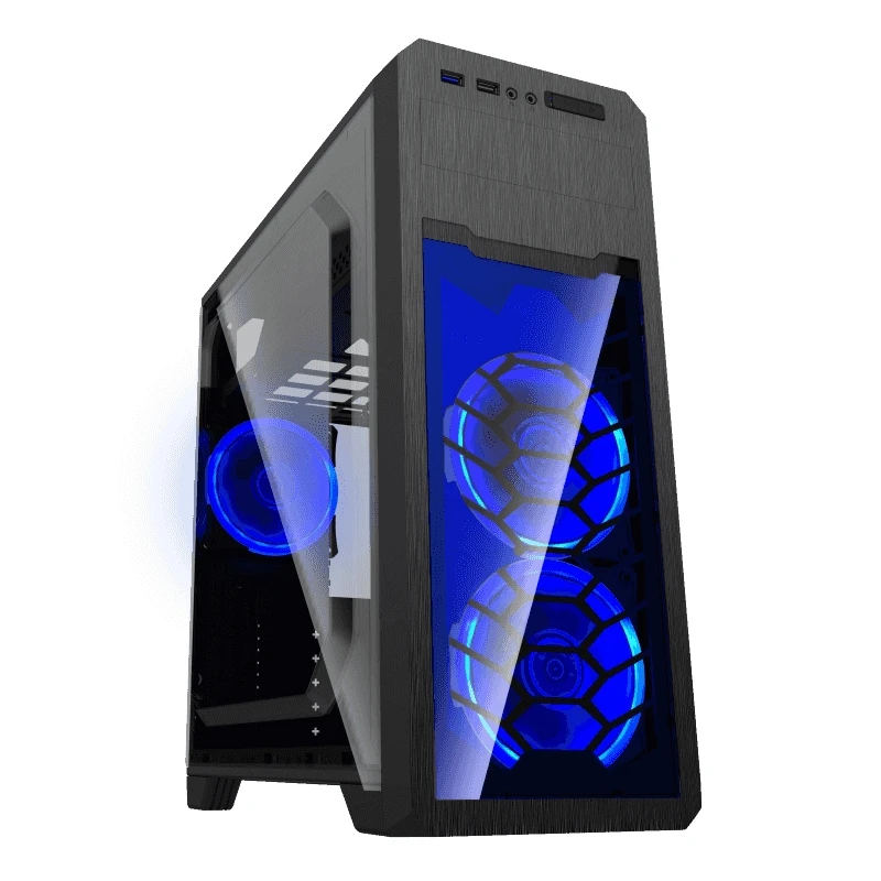 Carcasă pc gamemax g563, midi-tower, fără psu, negru 12