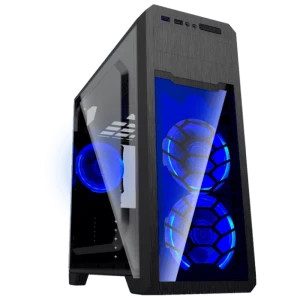 Компьютерный корпус Gamemax G563, Midi-Tower, Без блока питания, Чёрный