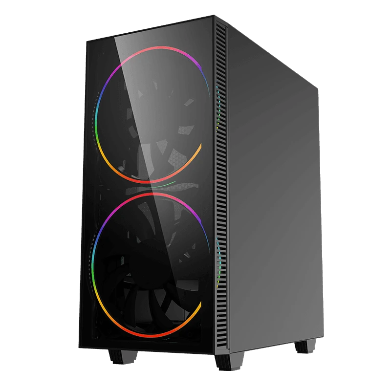 Компьютерный корпус gamemax black hole, midi-tower, без блока питания, чёрный 6