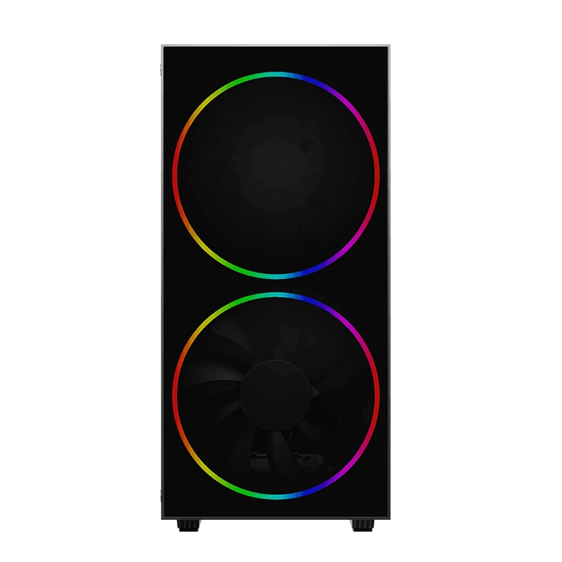 Компьютерный корпус gamemax black hole, midi-tower, без блока питания, чёрный 7