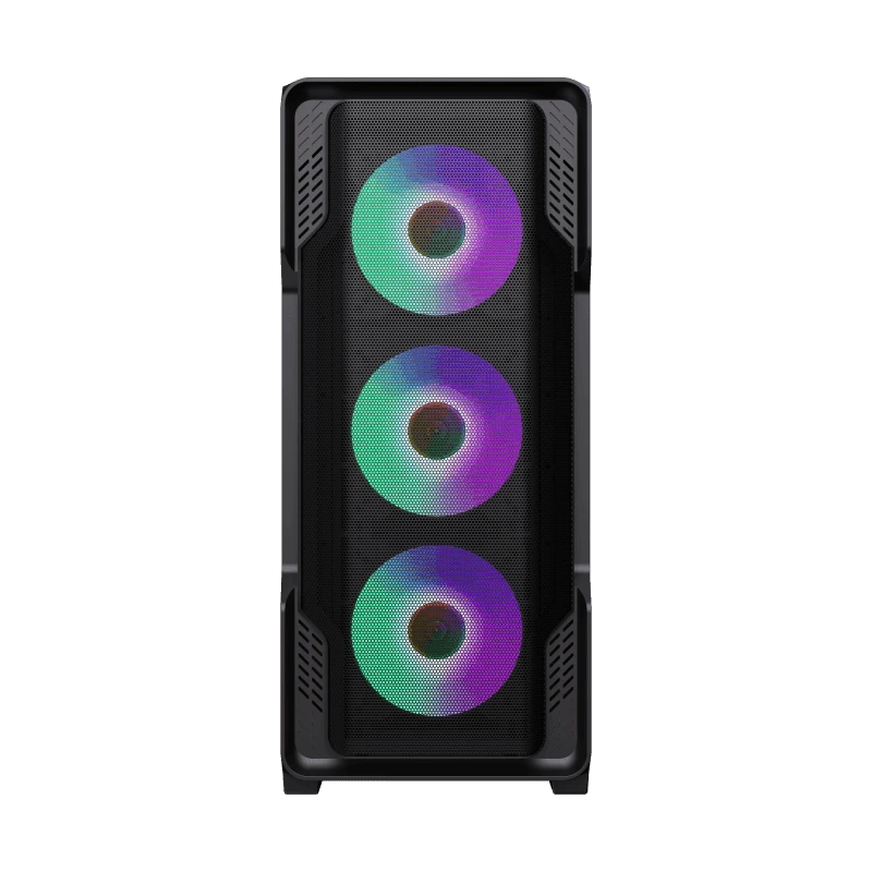 Carcasă pc gamemax siege, midi-tower, fără psu, negru 9