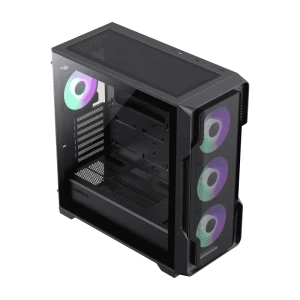 Carcasă pc gamemax siege, midi-tower, fără psu, negru Thumbnail 10