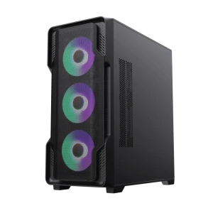 Carcasă pc gamemax siege, midi-tower, fără psu, negru Thumbnail 7
