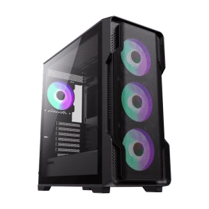 Carcasă PC Gamemax Siege, Midi-Tower, Fără PSU, Negru