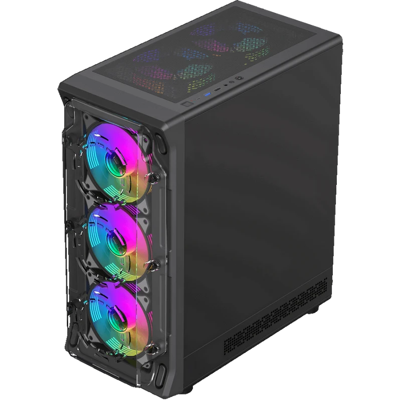 Компьютерный корпус gamemax starlight 2 ab, midi-tower, без блока питания, чёрный 6