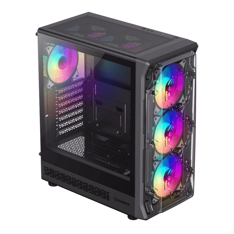 Компьютерный корпус gamemax starlight 2 ab, midi-tower, без блока питания, чёрный 7
