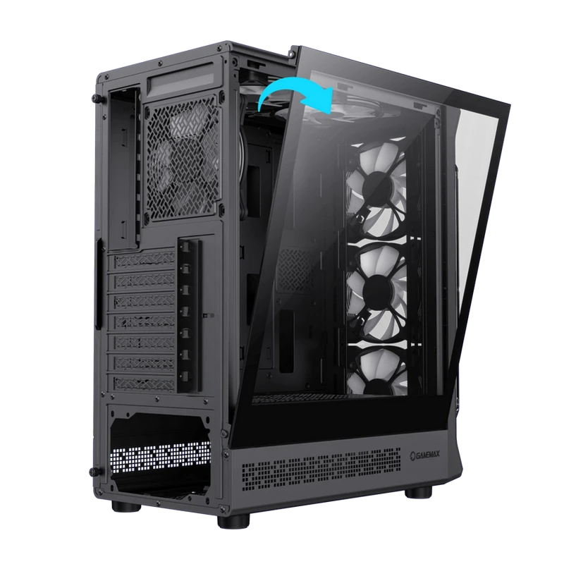 Компьютерный корпус gamemax starlight 2 ab, midi-tower, без блока питания, чёрный 2
