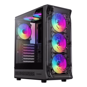 Компьютерный корпус Gamemax Starlight 2 AB, Midi-Tower, Без блока питания, Чёрный