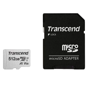 Карта памяти Transcend MicroSDXC Class 10, 512Гб (TS512GUSD300S-A)