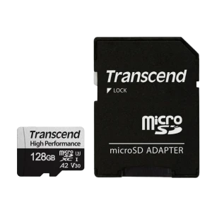 Карта памяти transcend microsdxc class 10, 128гб (ts128gusd340s)