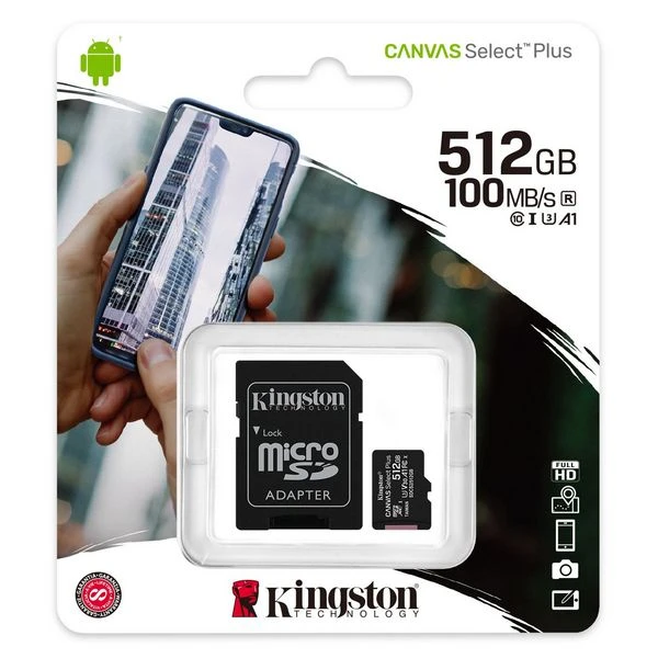 Card de memorie kingston canvas select+, 512gb (sdcs2/512gb) 4