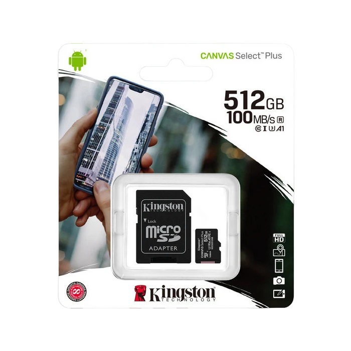 Card de memorie kingston canvas select+, 512gb (sdcs2/512gb) 6
