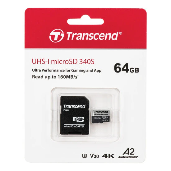 Карта памяти transcend microsdxc 340s, 64гб (ts64gusd340s) 3