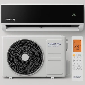 Conditioner nord star inverter 35 wi-fi integrat noire (12000 btu) Thumbnail 2