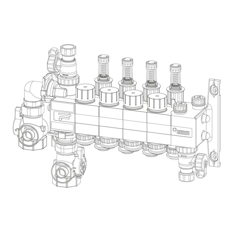 Set distribuitor rehau rautherm speed hkv-d polimer 4 cai 2