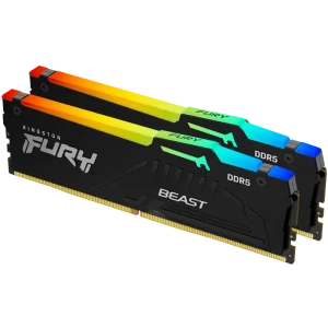 Оперативная память Kingston FURY Beast RGB, DDR5 SDRAM, 5200 МГц, 16Гб, KF552C36BBEAK2-16