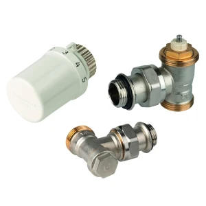 Set robinet cu cap termostat + retur honeywell 1/2 p/u eurocon cu garnitura vtl3036es15