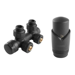 Set robinet tur/retur ferro dublu 1/2 coltar ztd30at anthracit