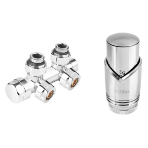 Set robinet tur/retur ferro dublu 1/2 coltar ztd30cr cromat