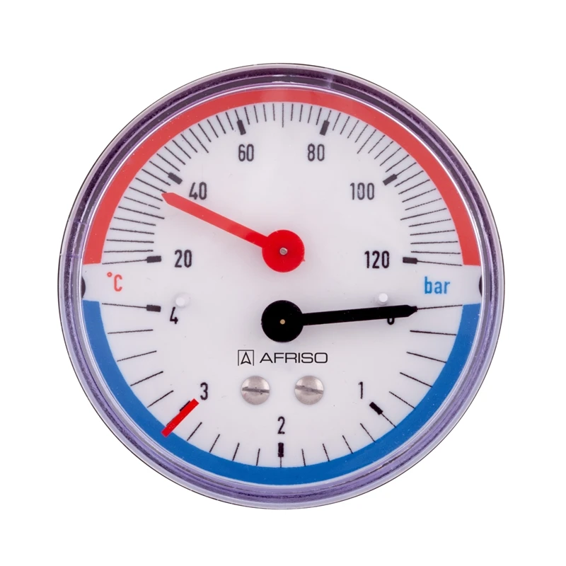 Termomanometru afriso tm80 6bar 120c orizontal 2