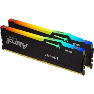 Оперативная память Kingston FURY Beast RGB, DDR5 SDRAM, 6000 МГц, 32 Гб, KF560C30BBEAK2-32