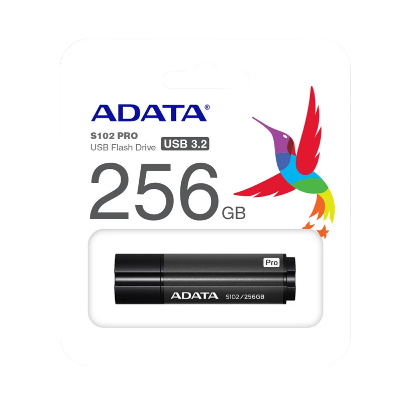 Usb flash накопитель adata s102 pro, 256гб, серый 4