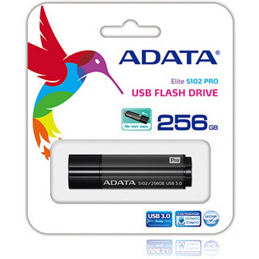 Usb flash накопитель adata s102 pro, 256гб, серый 9