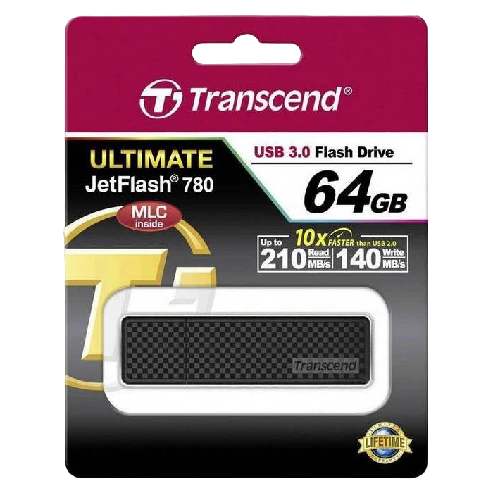 Memorie usb transcend jetflash 780, 64gb, negru 6