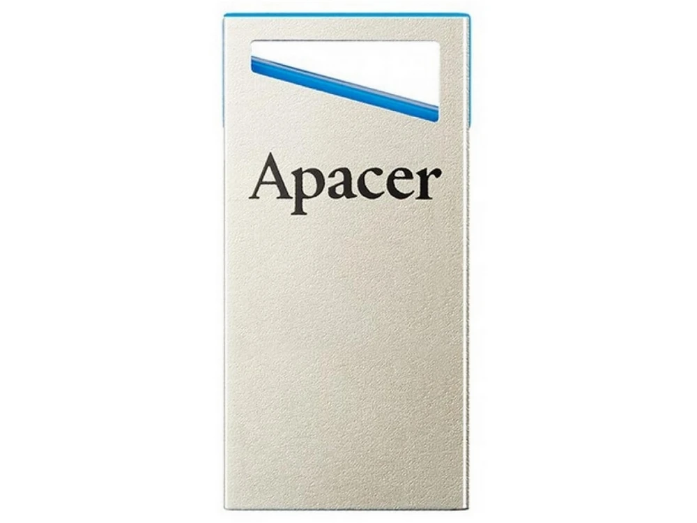 Usb flash накопитель apacer ah155, 128гб, серебристый/синий 10