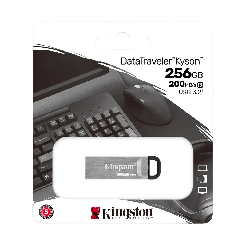 Usb flash накопитель kingston datatraveler kyson, 256гб, серебристый 11