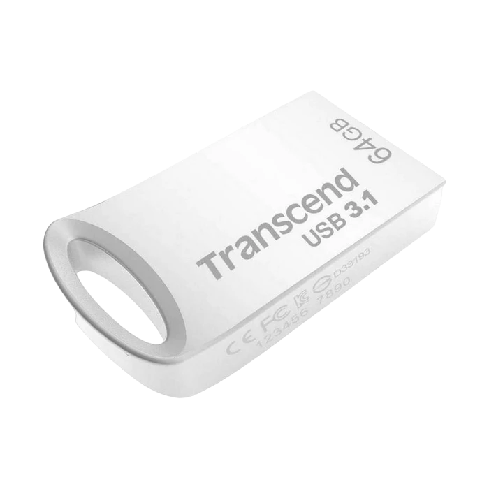 Usb flash накопитель transcend jetflash 710, 64гб, серебристый 5