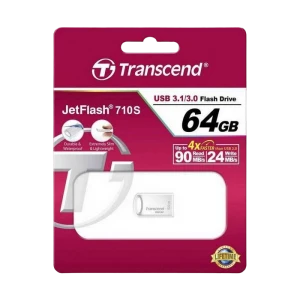 Usb flash накопитель transcend jetflash 710, 64гб, серебристый Thumbnail 8