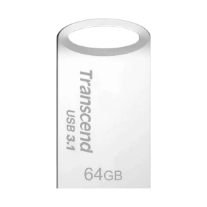 Memorie usb transcend jetflash 710, 64gb, argintiu
