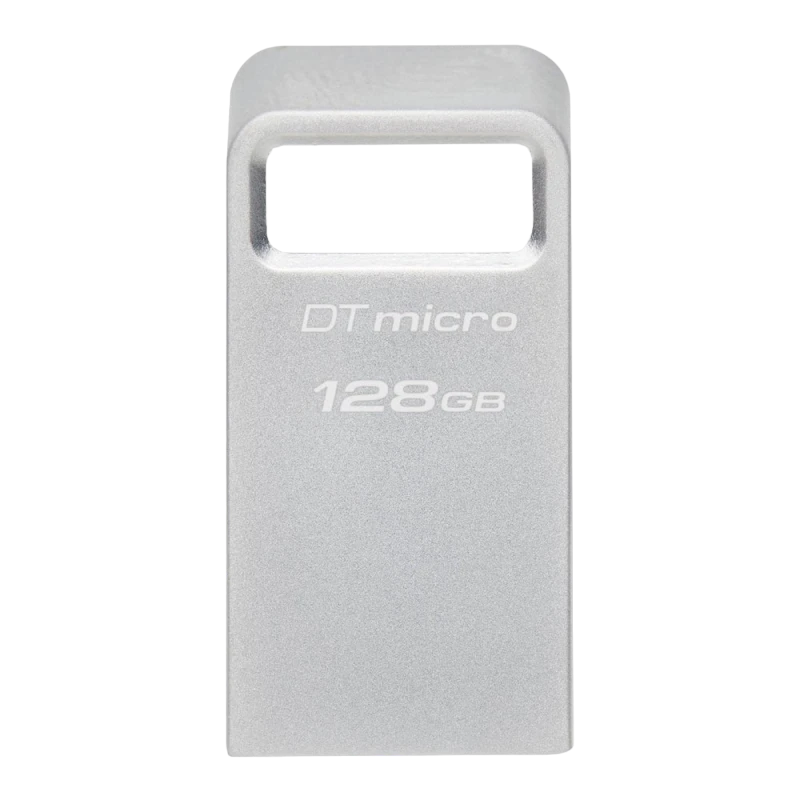 Usb flash накопитель kingston datatraveler micro, 128гб, серебристый 6