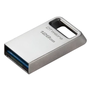 Memorie usb kingston datatraveler micro, 128gb, argintiu