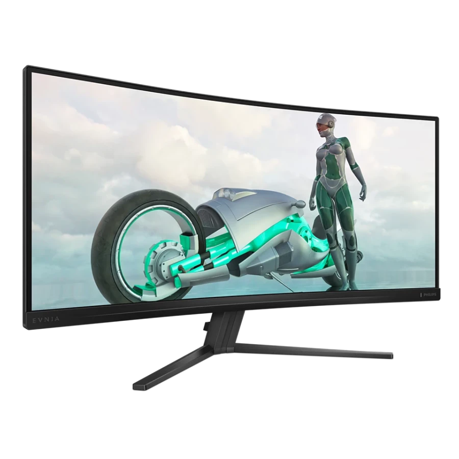 34" игровой монитор philips 34m2c3500l, va 3440x1440 wqhd, чёрный 3