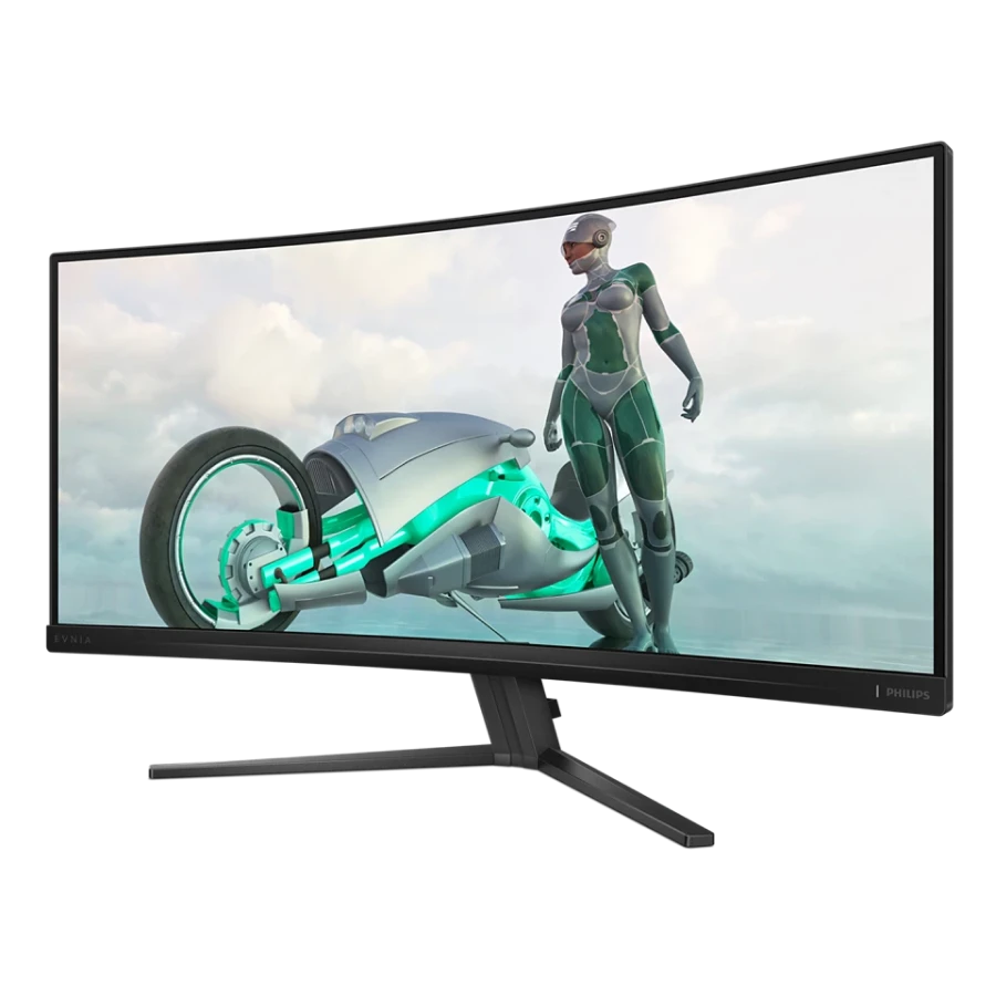 34" игровой монитор philips 34m2c3500l, va 3440x1440 wqhd, чёрный 4